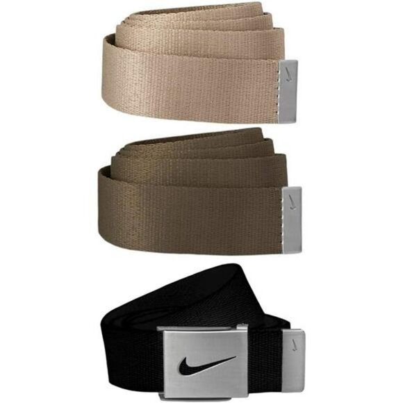 Mens Web Belt 3 Pack Adjustable Cotton Strap One Size Fits Up to 42 Bottle Opene - Picture 1 of 6